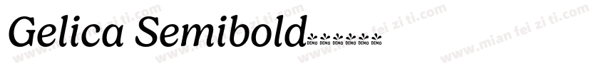 Gelica Semibold字体转换